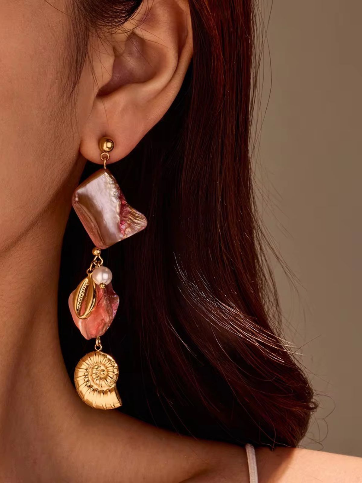 Moana Earrings (Pink) - Image 2