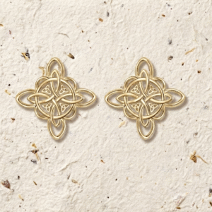 Celtic Knot Stud Earrings, Witch’s Knot Earrings for Women, Dainty Mystic Jewelry, Wiccan Protection Studs, Spiritual Gift for Her