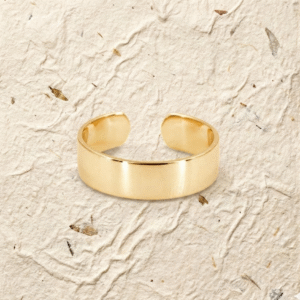 Adjustable Band Ring, Minimalist Cuff Ring for Women, Thick Plain Stacking Ring, Open Wrap Ring, Handmade Jewelry Gift