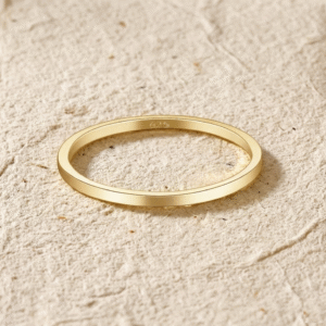 Minimalist Band for Women, Thin Stackable Dainty Ring, Plain Wedding Band, Simple Everyday Jewelry, Comfort Fit Ring