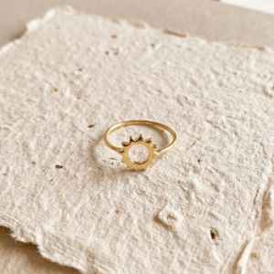 Minimalist Sun Ring in 925 Sterling Silver, Dainty Sunburst Band, Celestial Jewelry for Women, Tiny Open Sun Ring, Solstice Gift, Sun Ring